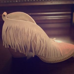 Fringe booties